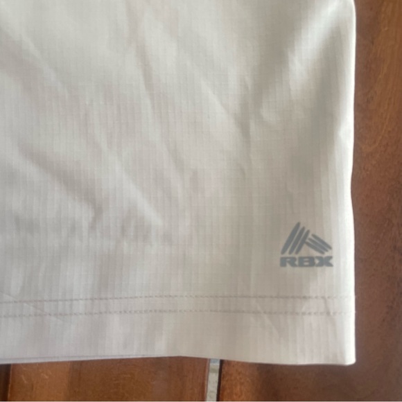 RBX Active 7” Mens Stretch Diagonal Mesh Stripe Woven Shorts, Stone, NWT, L - Picture 10 of 10